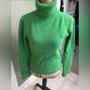 Green Turtleneck Sweater